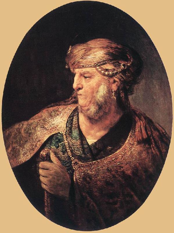 RECCO, Giuseppe Portrait of a Man in Oriental Garment oil painting picture